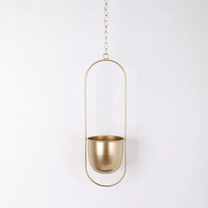 FloraFrame Hanging Planter | Sleek Modern Iron Design for Plants