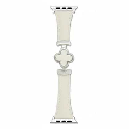 Floral Leather Adjustable Replacement Strap for Smartwatches