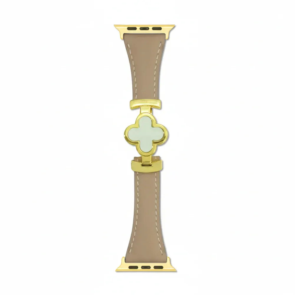 Floral Leather Adjustable Replacement Strap for Smartwatches
