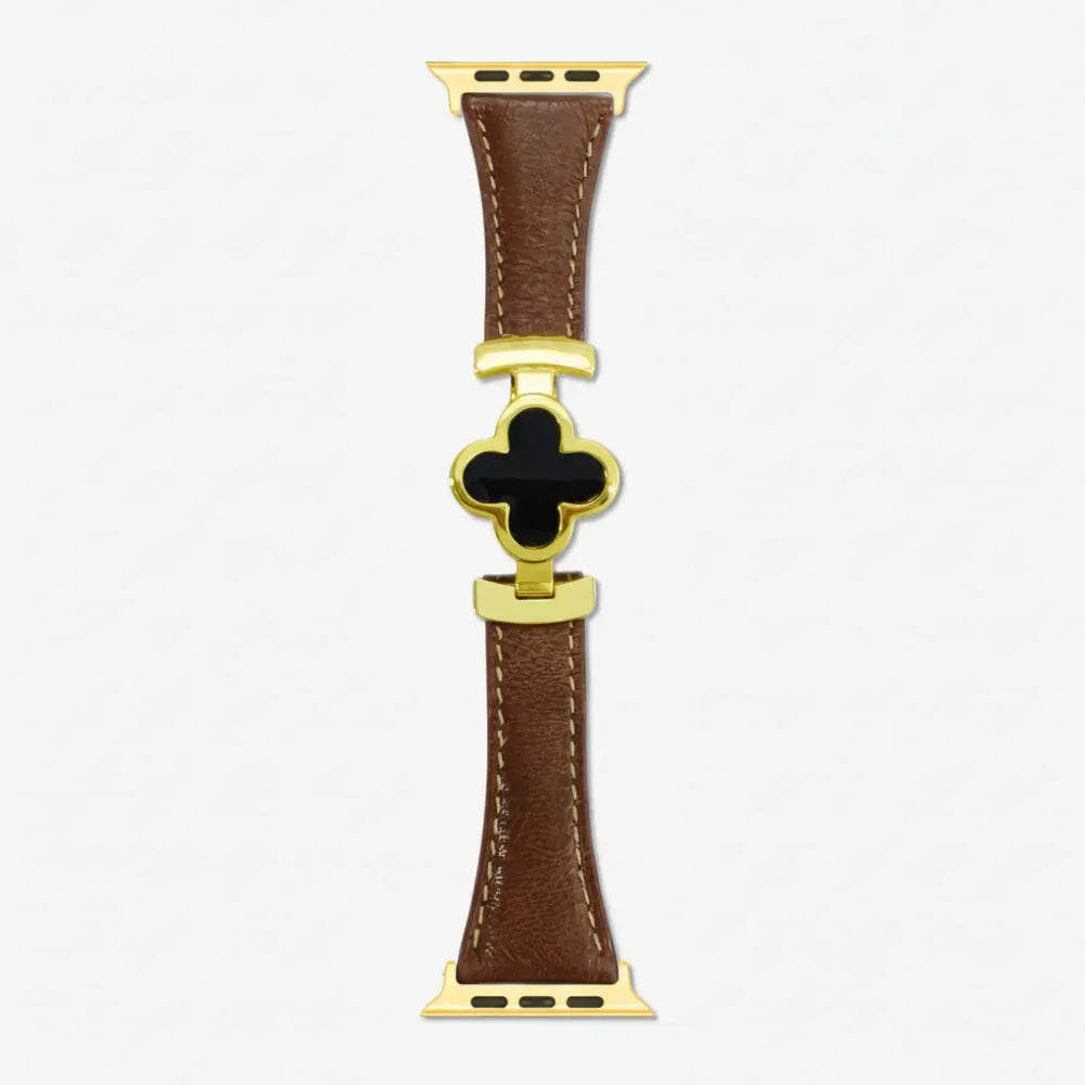 Floral Leather Adjustable Replacement Strap for Smartwatches