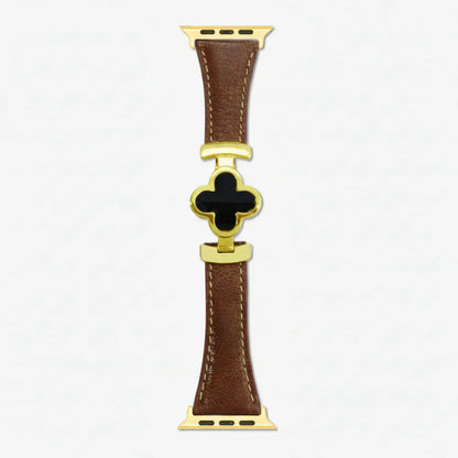 Floral Leather Adjustable Replacement Strap for Smartwatches