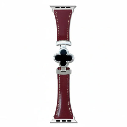 Floral Leather Adjustable Replacement Strap for Smartwatches