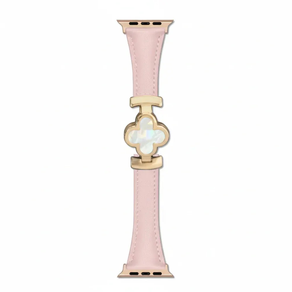 Floral Leather Adjustable Replacement Strap for Smartwatches