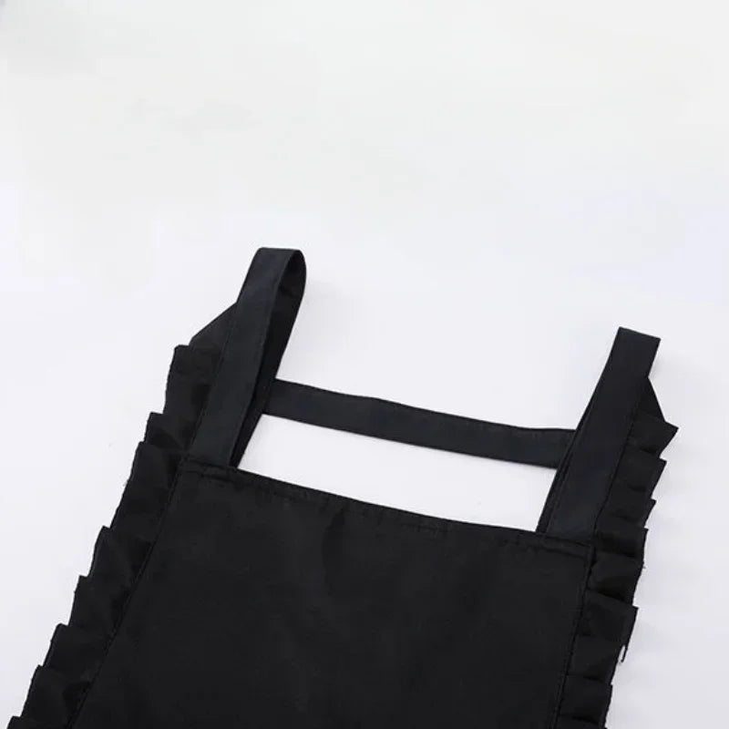 Floral Princess-Style Waterproof Apron - Water-Resistant Work Uniform