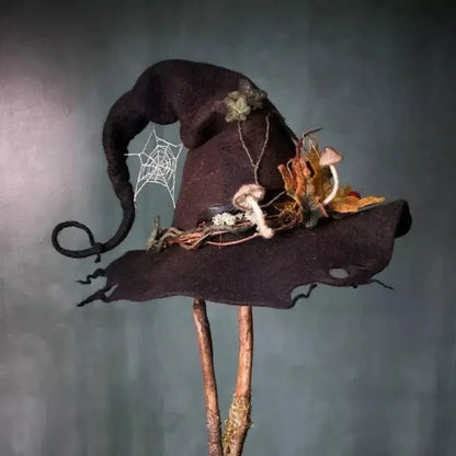 Floral Witch Hat for Halloween Costume