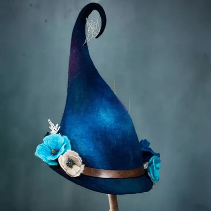 Floral Witch Hat for Halloween Costume