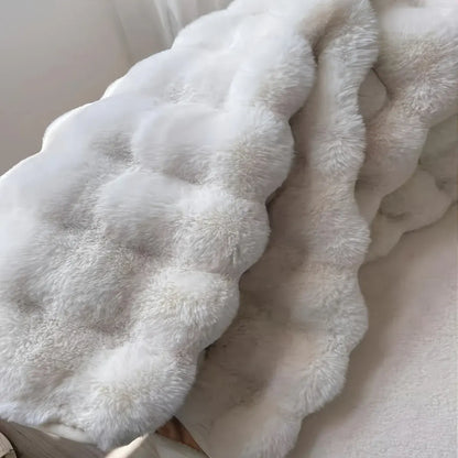 Fluffy Round Bubble Rug | Soft Cloud-Like Circular Carpet