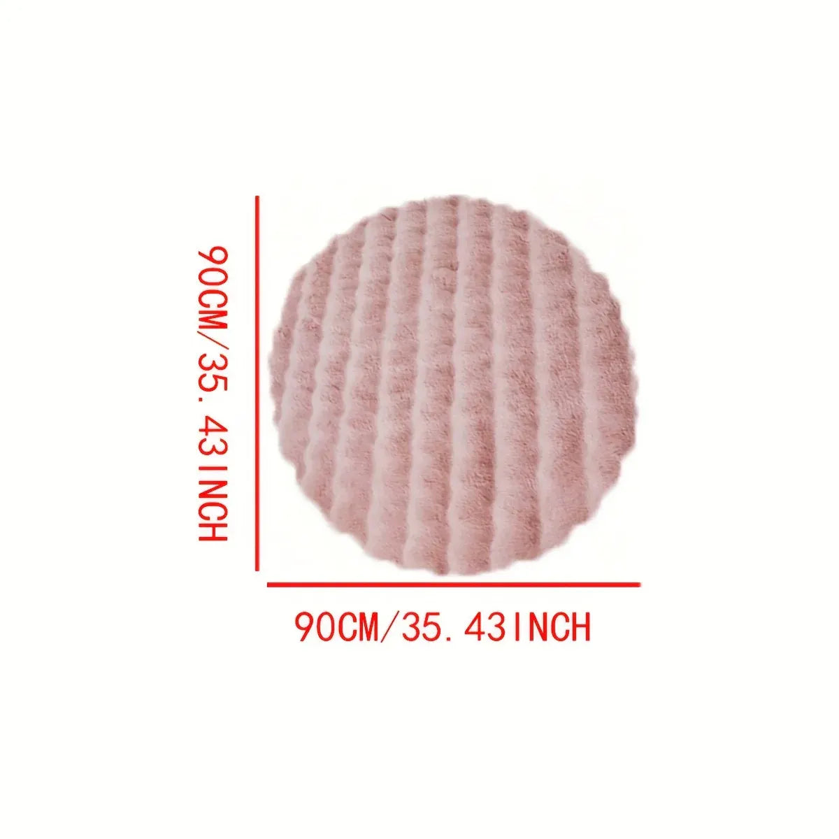 Fluffy Round Bubble Rug | Soft Cloud-Like Circular Carpet