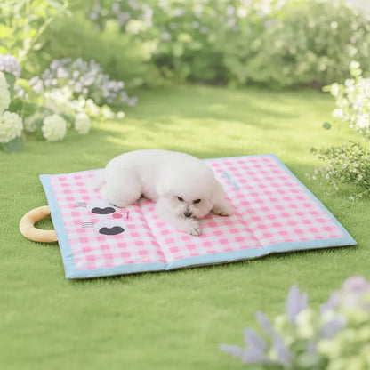 Foldable Breathable Cooling Mat for Dogs & Cats - Portable Pet Pad