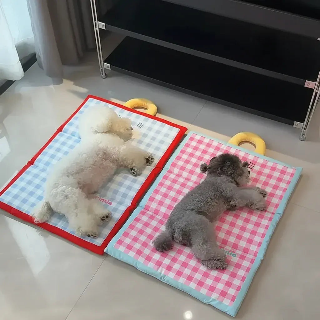 Foldable Breathable Cooling Mat for Dogs & Cats - Portable Pet Pad