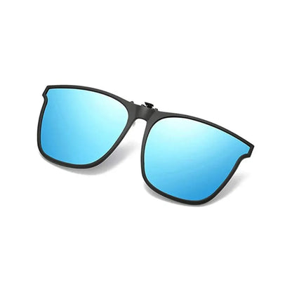 Foldable Clip-On Polarized Sunglasses with UV Protective Lens Trim