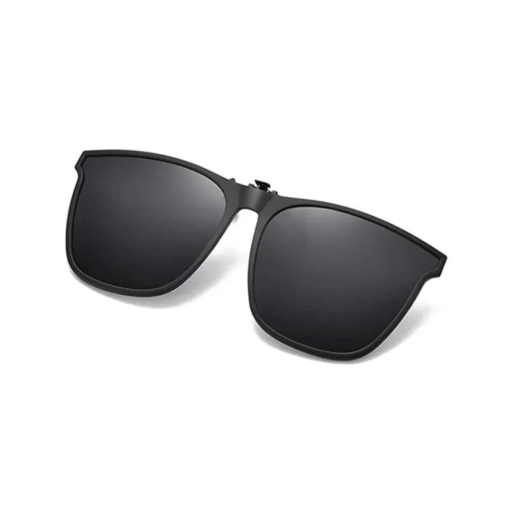 Foldable Clip-On Polarized Sunglasses with UV Protective Lens Trim