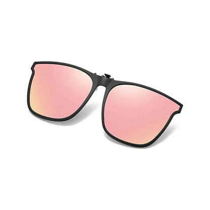 Foldable Clip-On Polarized Sunglasses with UV Protective Lens Trim