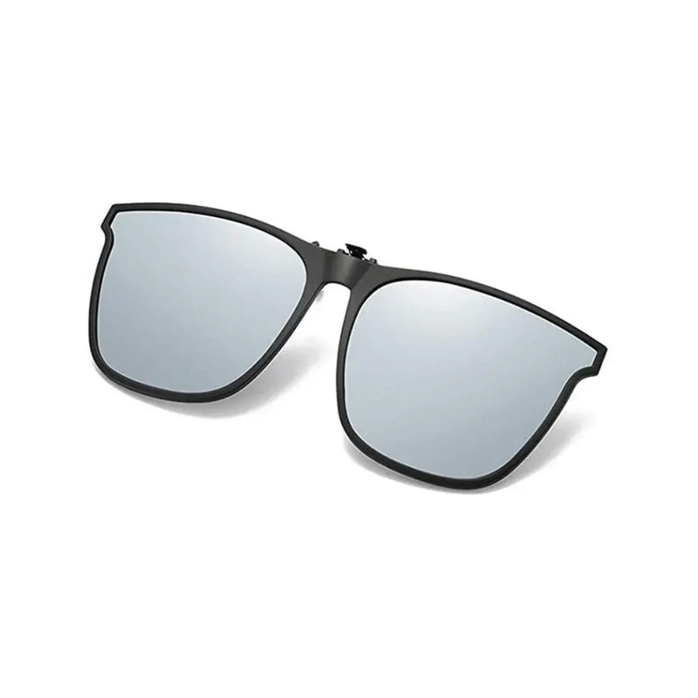 Foldable Clip-On Polarized Sunglasses with UV Protective Lens Trim