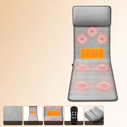Foldable Full Body Heated Vibration Massage Pad for Relaxation