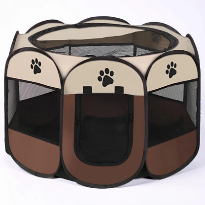 Foldable Mesh Portable Pet Tent Playpen for Cats