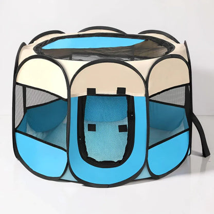 Foldable Mesh Portable Pet Tent Playpen for Cats