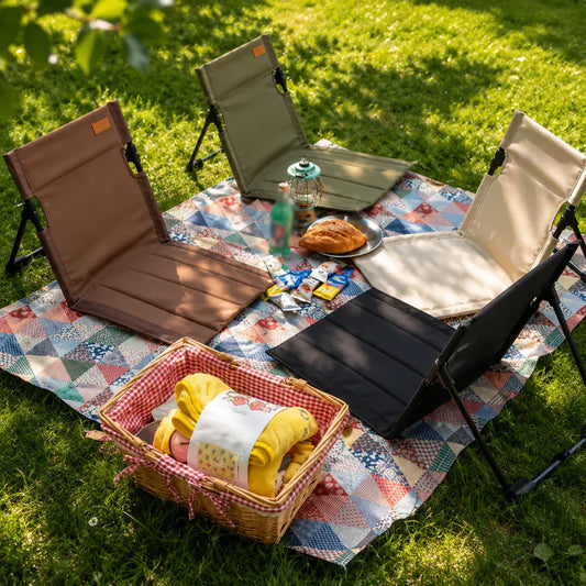 Foldable Reclining Beach Lounge Chair for Camping