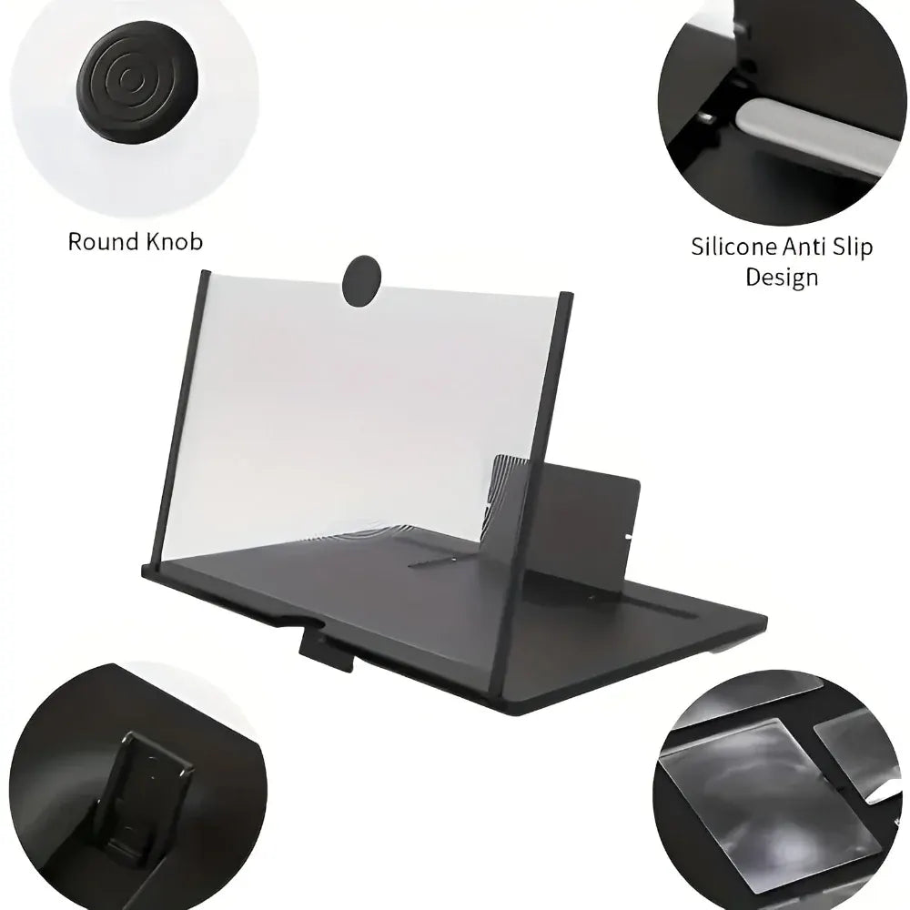 Foldable Screen Magnifier Phone Holder with HD Display Amplifier Stand