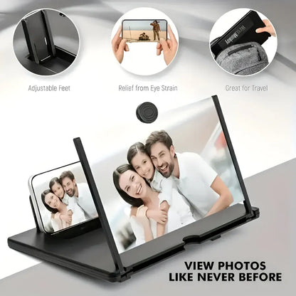 Foldable Screen Magnifier Phone Holder with HD Display Amplifier Stand