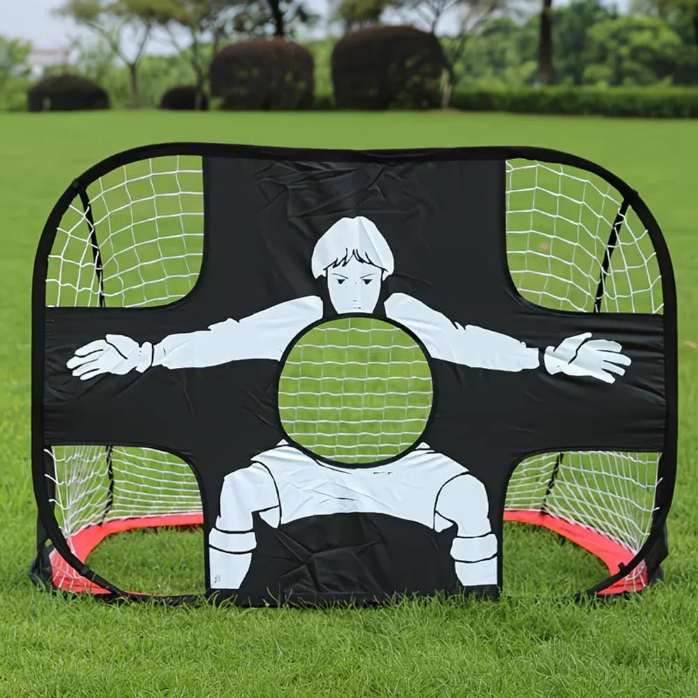 Foldable Soccer Training Net with Portable Target Goal for Practice
