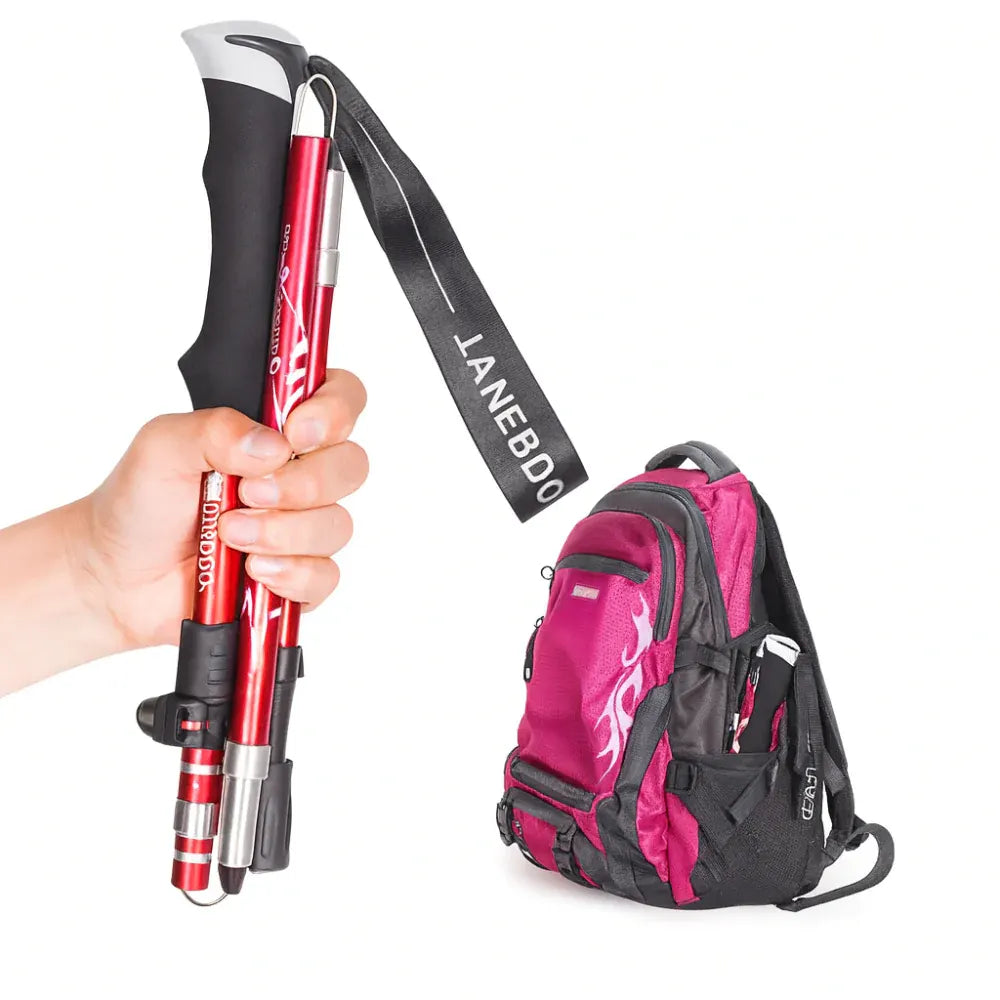 Foldable Telescopic Trekking Pole Adjustable Hiking Support Stick