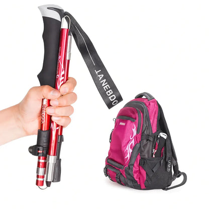 Foldable Telescopic Trekking Pole Adjustable Hiking Support Stick