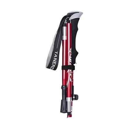 Foldable Telescopic Trekking Pole Adjustable Hiking Support Stick