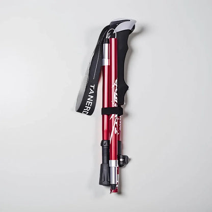 Foldable Telescopic Trekking Pole Adjustable Hiking Support Stick