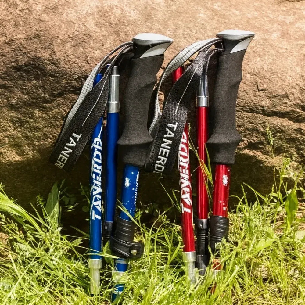 Foldable Telescopic Trekking Pole Adjustable Hiking Support Stick