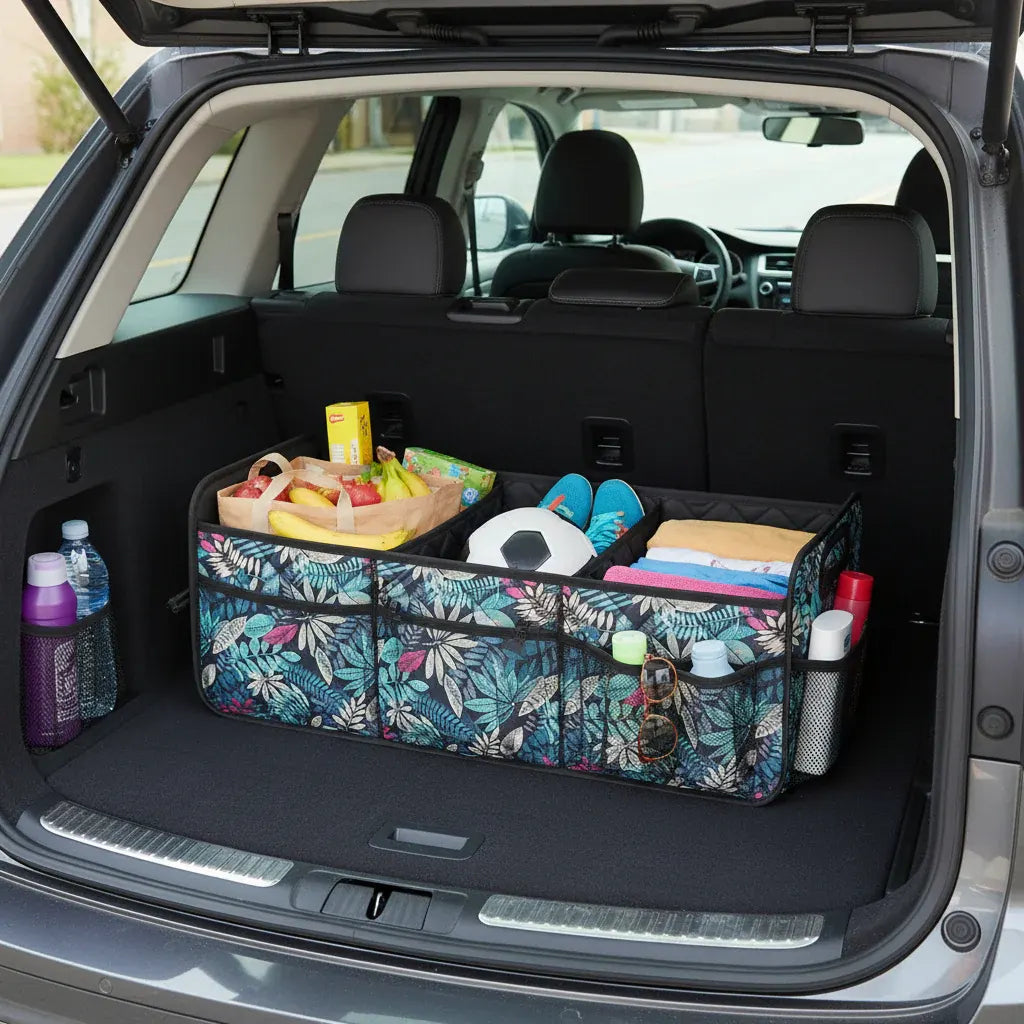 Foldable Waterproof Car Trunk Storage Box - Large Capacity Organizer