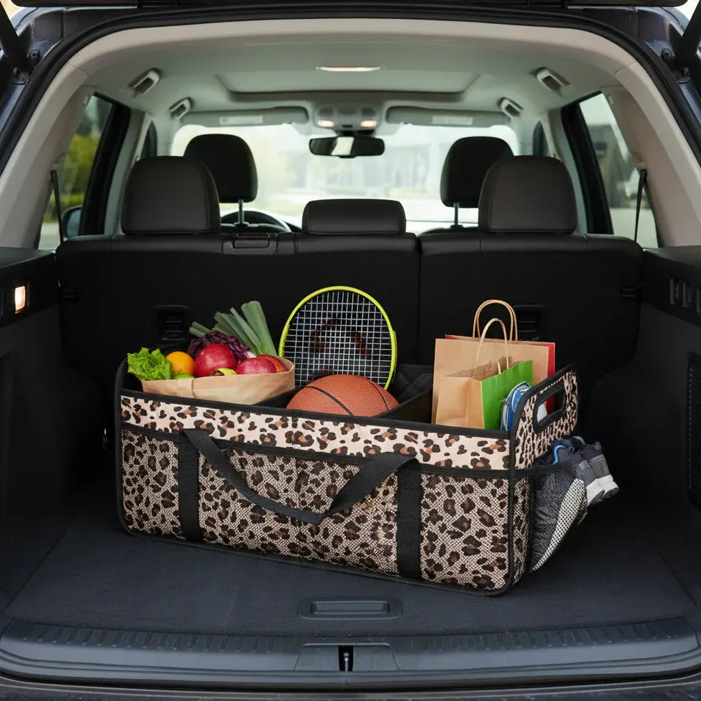 Foldable Waterproof Car Trunk Storage Box - Large Capacity Organizer