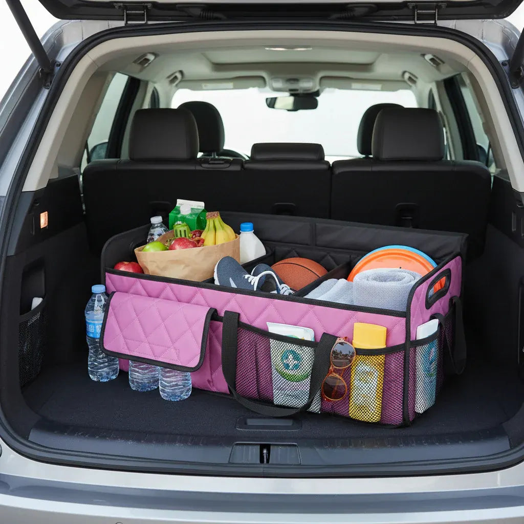 Foldable Waterproof Car Trunk Storage Box - Large Capacity Organizer