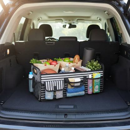 Foldable Waterproof Car Trunk Storage Box - Large Capacity Organizer
