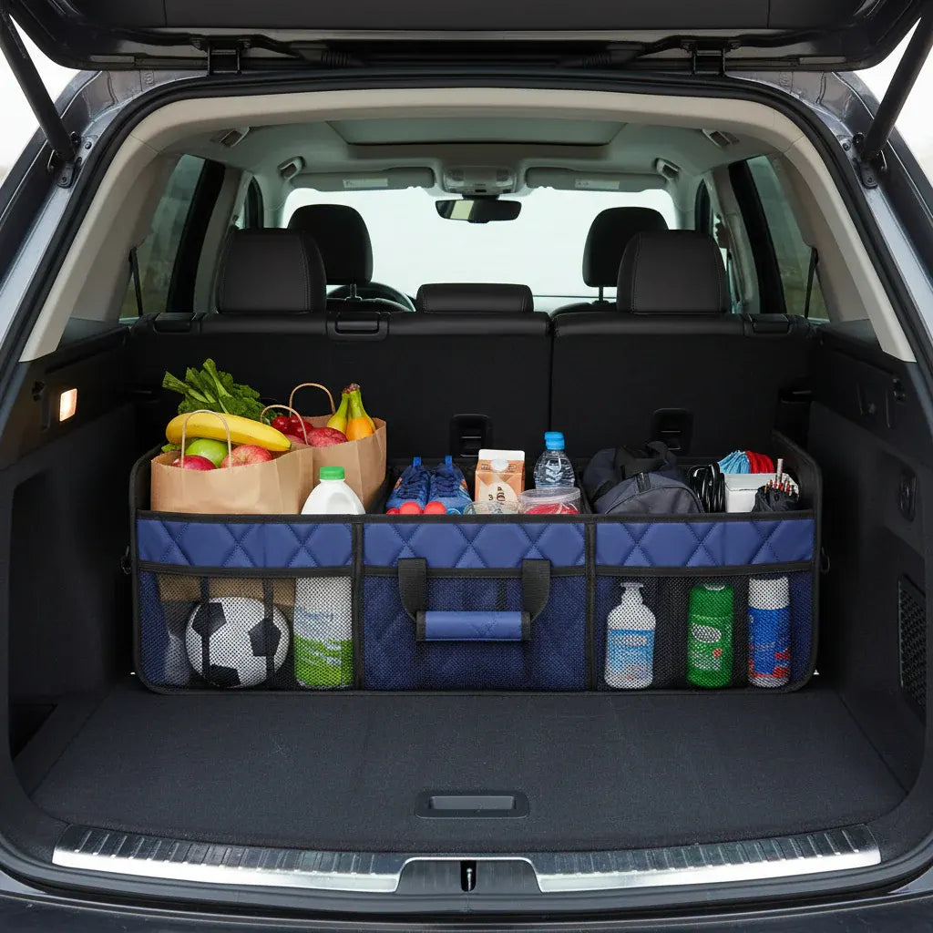 Foldable Waterproof Car Trunk Storage Box - Large Capacity Organizer