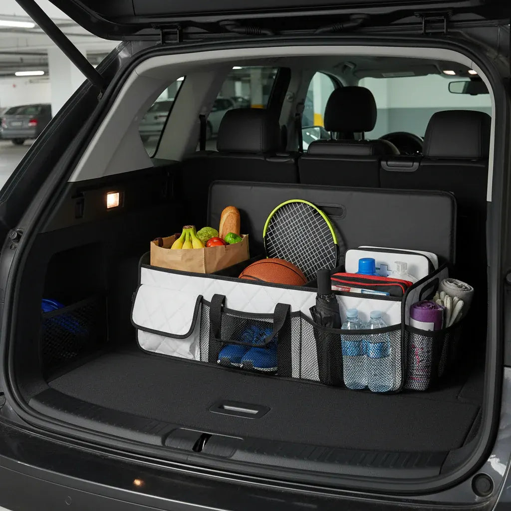Foldable Waterproof Car Trunk Storage Box - Large Capacity Organizer