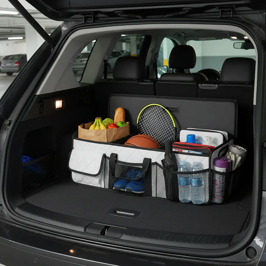Foldable Waterproof Car Trunk Storage Box - Large Capacity Organizer