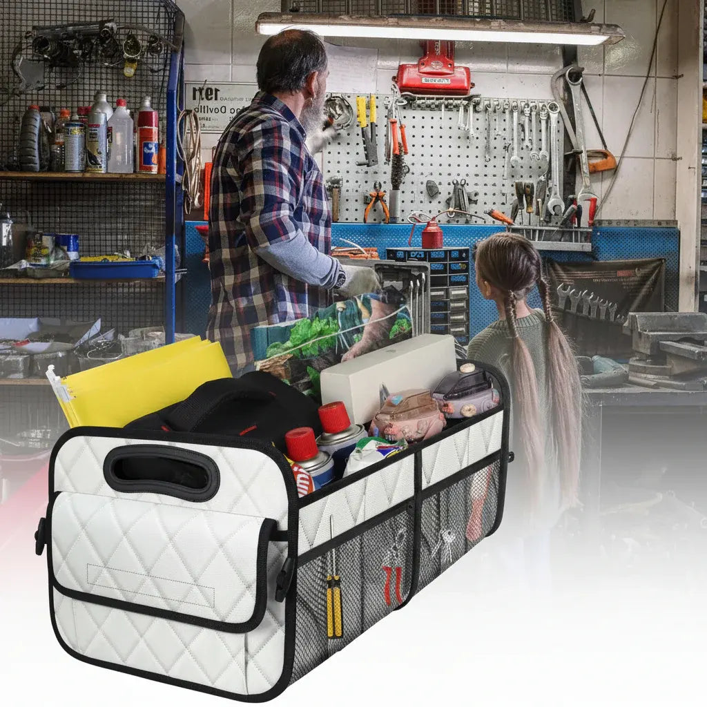 Foldable Waterproof Car Trunk Storage Box - Large Capacity Organizer