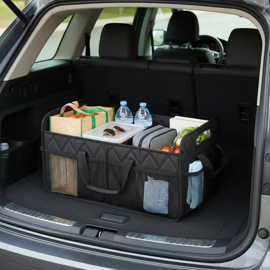 Foldable Waterproof Car Trunk Storage Box - Large Capacity Organizer