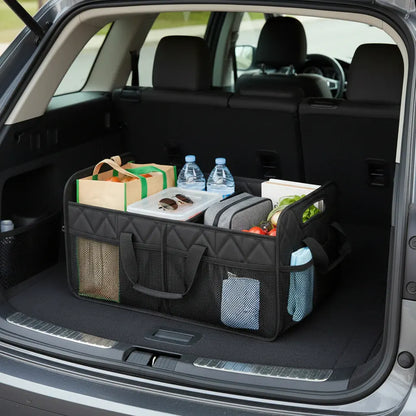 Foldable Waterproof Car Trunk Storage Box - Large Capacity Organizer