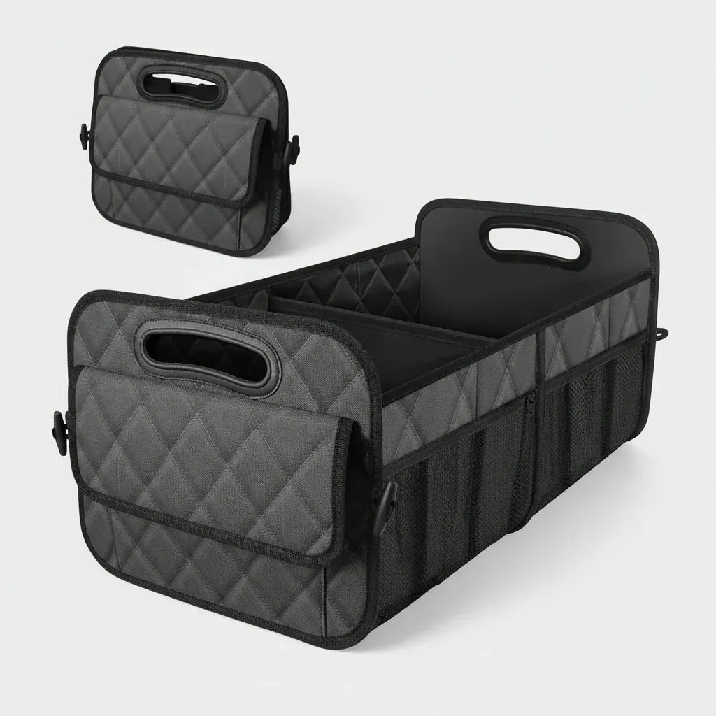 Foldable Waterproof Car Trunk Storage Box - Large Capacity Organizer