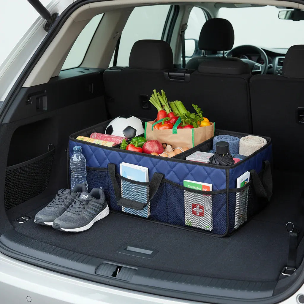 Foldable Waterproof Car Trunk Storage Box - Large Capacity Organizer