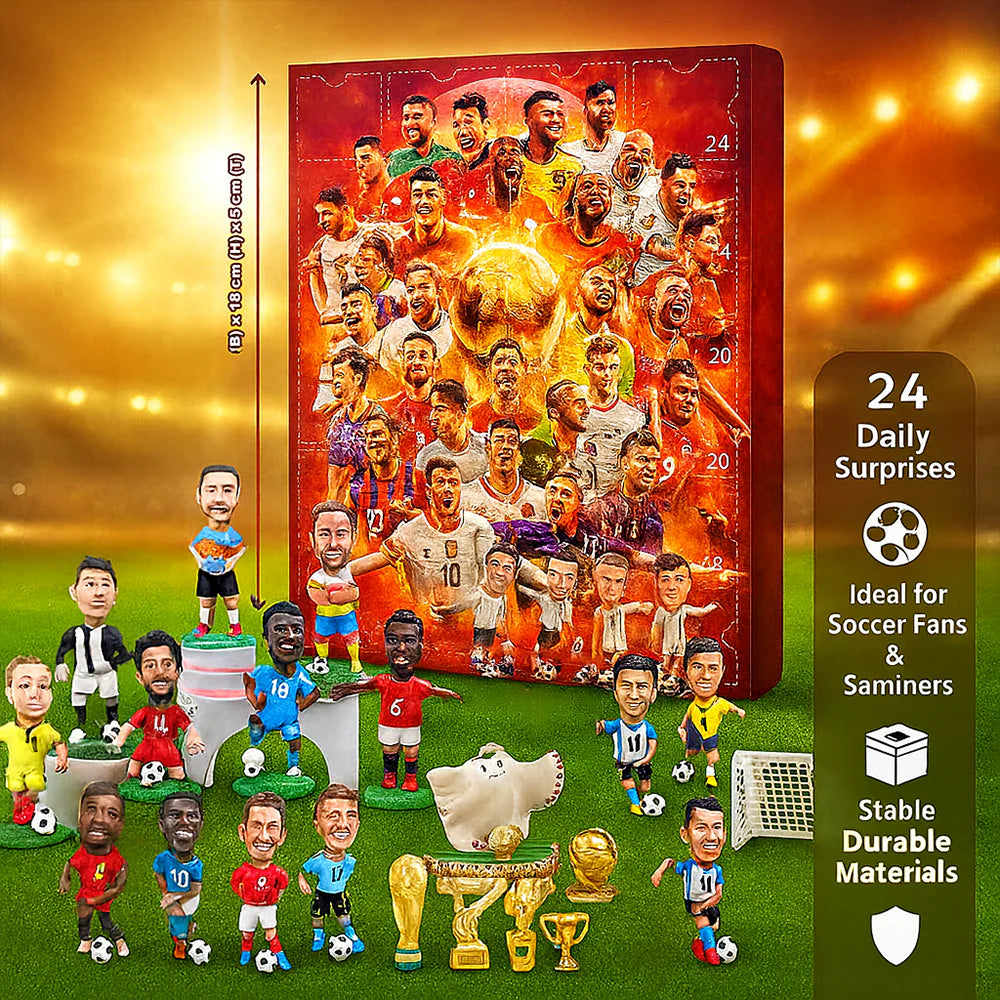 Football Figure Collector Advent Calendar Toy Set