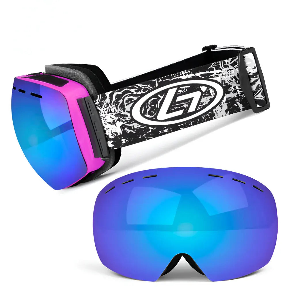 Frameless OTG Snow Goggles with Interchangeable Lens