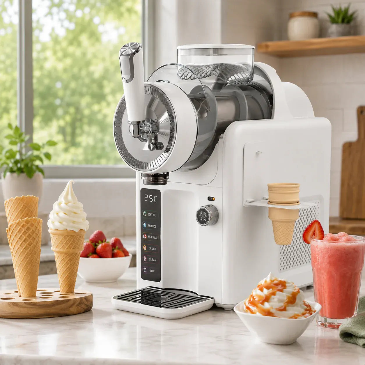 Frozen Slush & Ice Cream Machine for Homemade Drinks
