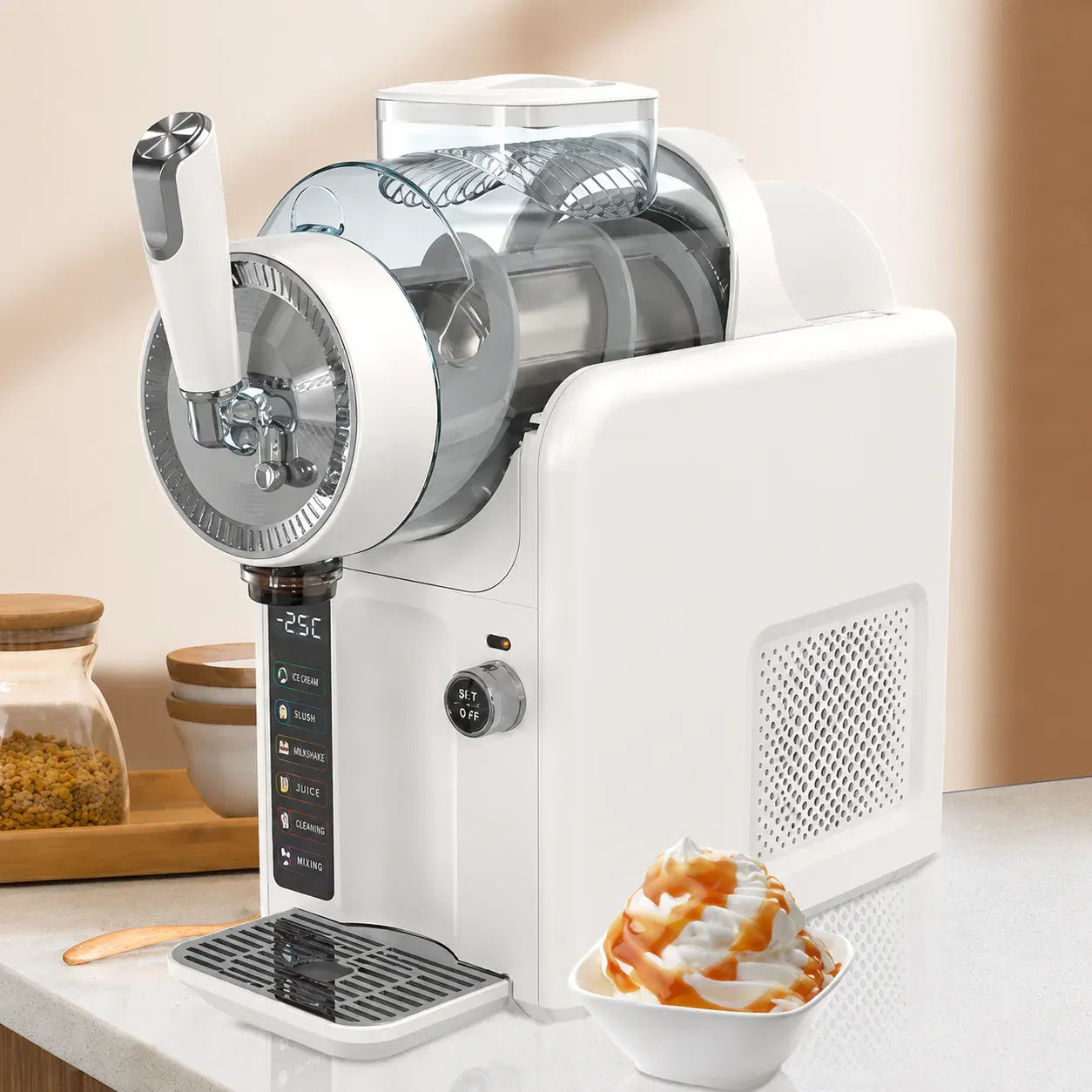 Frozen Slush & Ice Cream Machine for Homemade Drinks