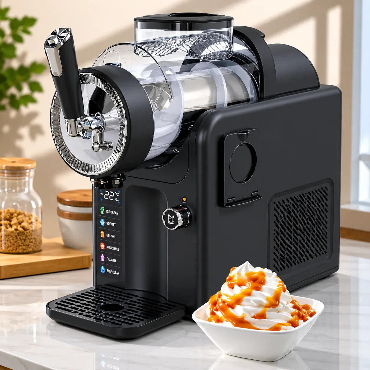 Frozen Slush & Ice Cream Machine for Homemade Drinks