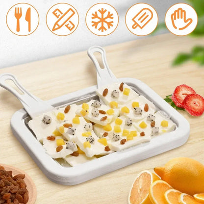 Frozen Yogurt & Gelato Pan Maker for Homemade Desserts