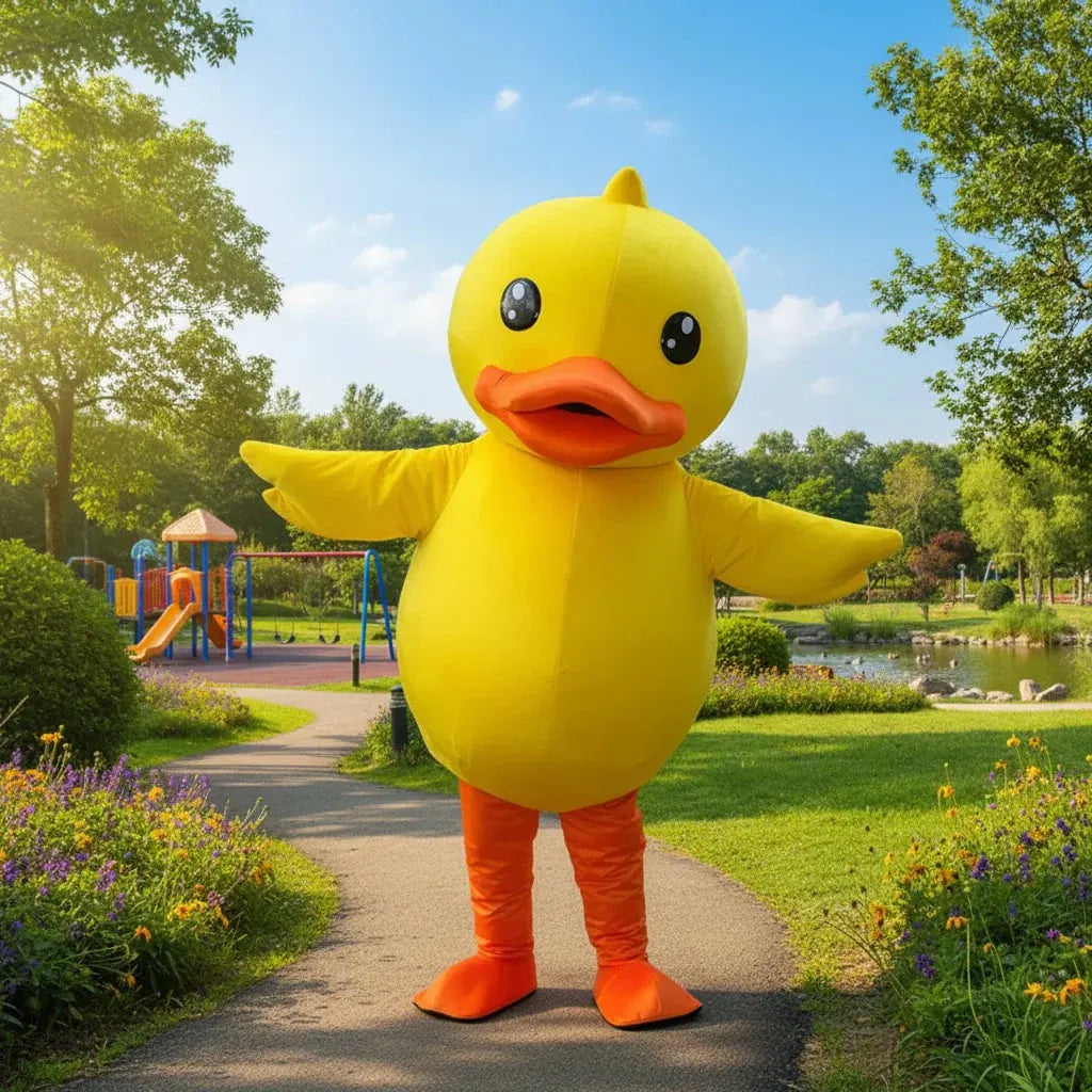Funny Duck Mascot Halloween Costume Party Outfit