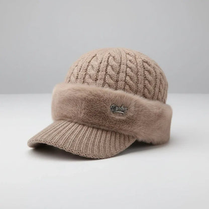 Fur-Lined Trapper Hat with Windproof Ear Flaps for Winter